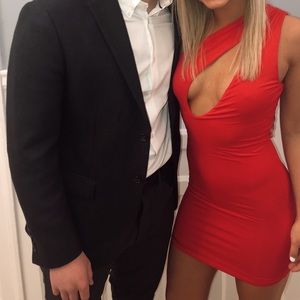 COPY - Revolve Red Mini Dress (H:ours)